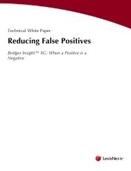 Reducing False Positives