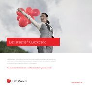 LexisNexis® Quickcard - LexisNexis GmbH