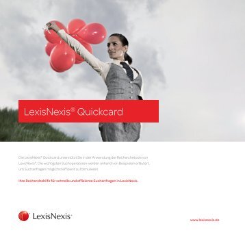 LexisNexis® Quickcard - LexisNexis GmbH