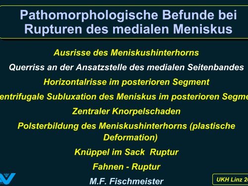 Zum Verständnis der Pathologie von ... - Fischmeister