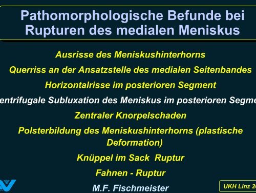 Zum Verständnis der Pathologie von ... - Fischmeister