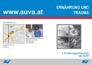 ERNÄHRUNG UND TRAUMA 1. Ernährungssymposium der ... - AKE