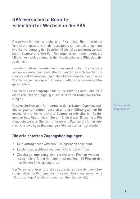 Information für Beihilfeberechtigte des Freistaates Bayern