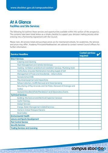 At A Glance - Stockton-on-Tees Borough Council