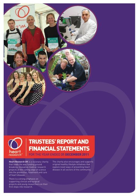 Annual report and accounts 2011 - Heart Research UK