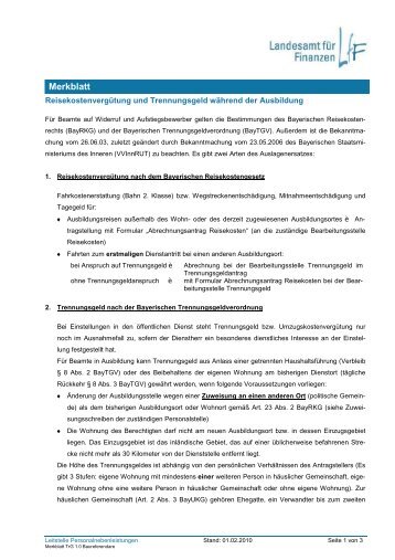 PDF: Merkblatt - Landesamt für Finanzen -  Bayern