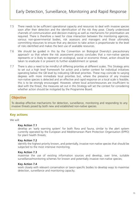 The Invasive Non-Native Species Framework Strategy for ... - Defra