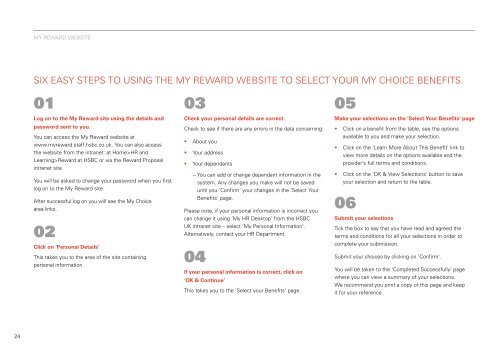 YOUR GUIDE TO MY CHOICE - HSBC careers site