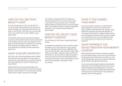 YOUR GUIDE TO MY CHOICE - HSBC careers site