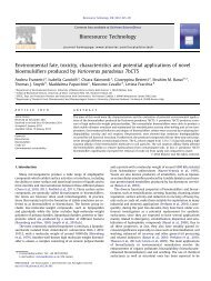 Environmental fate, toxicity, characteristics and potential ...