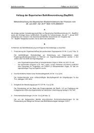 Vollzug der Bayerischen Beihilfeverordnung (BayBhV)