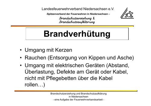 Brandschutzaufklärung bei Senioren - Landesfeuerwehrverband ...