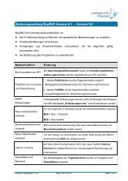 Änderungsumfang_BayRKS 8.1 - Landesamt für Finanzen -  Bayern