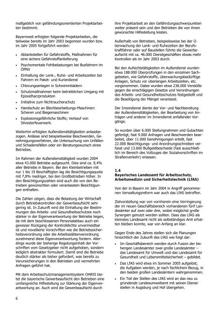 Jahresbericht 2004 - Bayerisches Landesamt für Gesundheit und ...