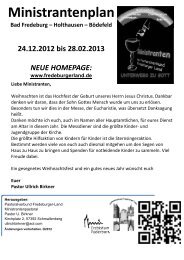 Bad Fredeburg - Holthausen - Bödefeld bis 28.02.2013