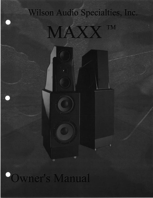 MAXX Series 1 - Wilson Audio