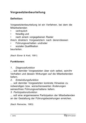 Vorgesetztenbeurteilung