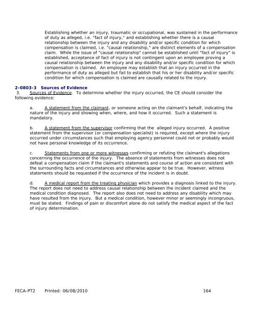 Printing - FECA-PT2 - National Association of Letter Carriers