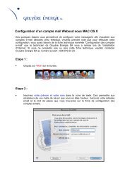 Configuration d'un compte mail Websud sous MAC - Gruyère Energie