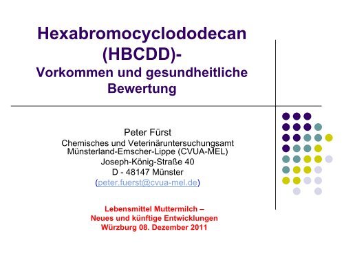 Hexabromcyclododecan (HBCD) - Vorkommen und