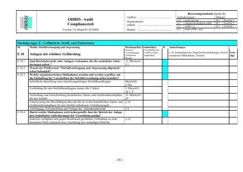 OHRIS Prüflisten System- und Complianceaudit 12092005 - Bayern