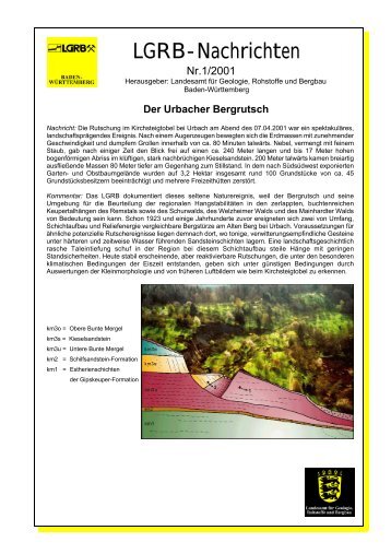 LGRB-Nachrichten - Landesamt für Geologie, Rohstoffe und Bergbau