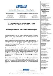 MANDANTENINFORMATION - LHP