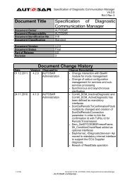 Specification of Diagnostic Communication Manager - autosar