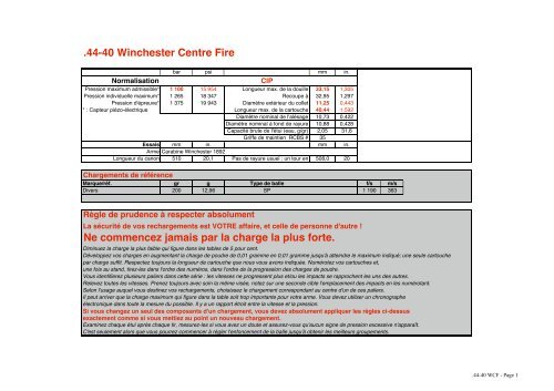 44-40 Winchester Centre Fire - LHS-Germany GmbH