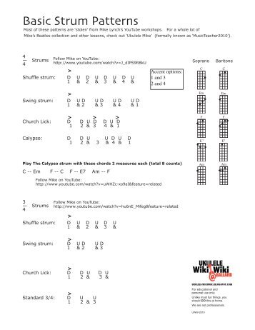 60 Free Magazines From UKULELEWIKIWIKICOM Beauteous Strumming Patterns Ukulele 60 Free Magazines From UKULELEWIKIWIKICOM Beauteous Strumming Patterns Ukulele