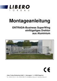 Montageanleitung Drehtor SuperWing - LIBERO Torbau Erdetschnig ...