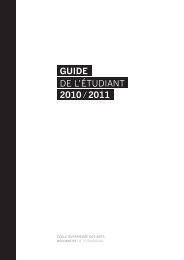 GUIDE DE L'ÉTUDIANT 2010 /2011 - esads