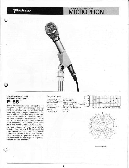 PRIMO MICROPHONE* - Preservation Sound