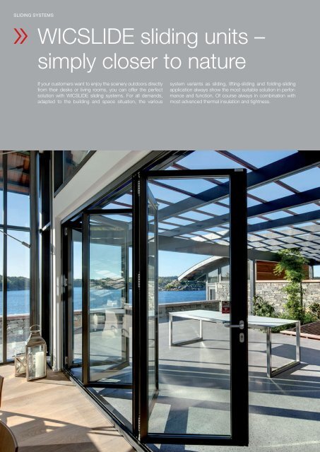 Download door and sliding systems - Wicona Bausysteme GmbH