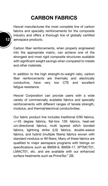 HexForce® US Technical Fabrics Handbook - Hexcel.com