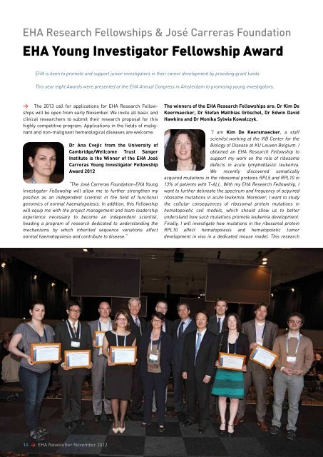 Newsletter May 2012 - European Hematology Association