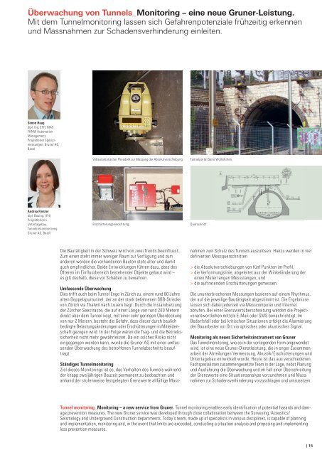 Nr. 15 - Infrastrukturanlagen im Untergrund ... - Gruner AG