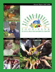 Annual Report 2007-2008 - Second Harvest Food Bank