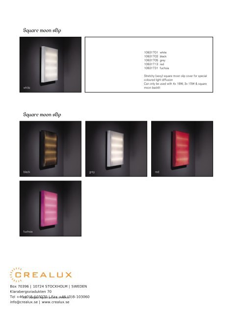 modular lighting instruments - Crealux