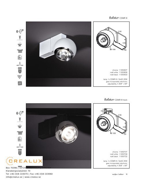 modular lighting instruments - Crealux