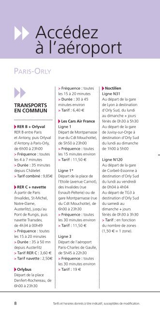 Guide Horaires n°142:Guide Horaires - Aéroports de Paris