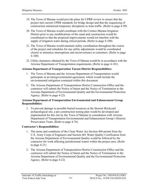 I-10 Twin Peaks Traffic Interchange, Environmental Assessment