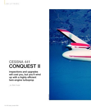 CONQUEST II - Business Jet Traveler