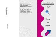 9. wissenschaftliches Symposium Ports, Pumpen und Katheter 19 ...