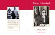 Thomas Copeland: An Oral History