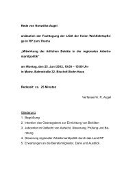 Rede Frau Roswitha Augel - LIGA Rheinland-Pfalz