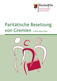 Paritätische Besetzung von Gremien in Rheinland-Pfalz