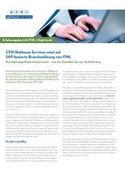 CTDI Nethouse Services setzt auf SAP-basierte ... - ITML GmbH
