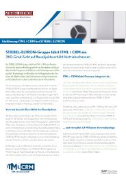 Erfahrungsbericht STIEBEL-ELTRON-Gruppe führt ... - ITML GmbH