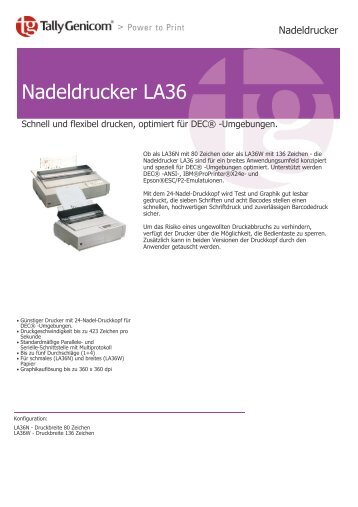 Nadeldrucker LA36 - ITZ